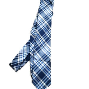 CALVIN Klein tapered Tie blue with white plaid